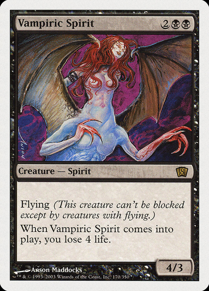 Vampiric Spirit [Eighth Edition] | Galaxy Games LLC