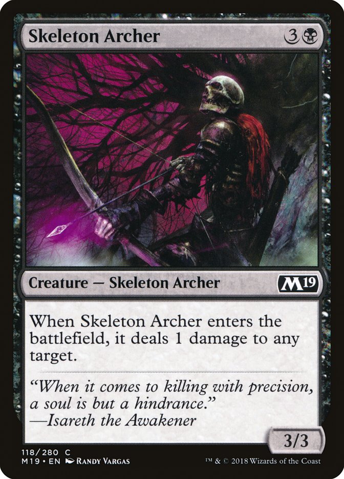 Skeleton Archer [Core Set 2019] | Galaxy Games LLC