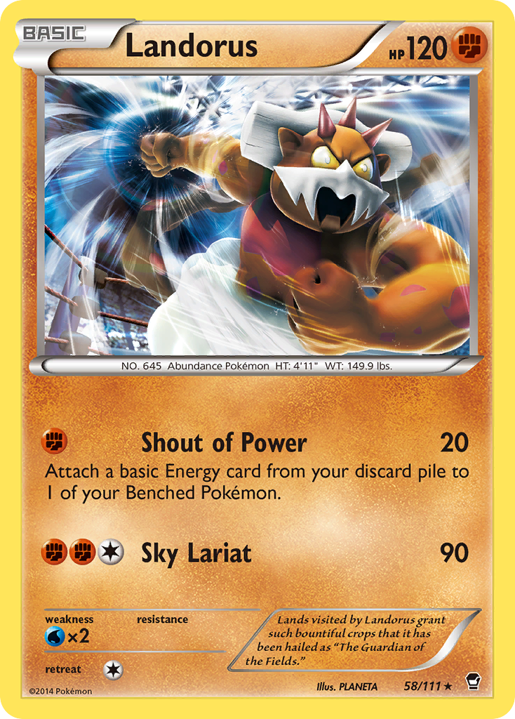 Landorus (58/111) [XY: Furious Fists] | Galaxy Games LLC