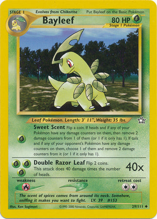 Bayleef (29/111) [Neo Genesis Unlimited] | Galaxy Games LLC