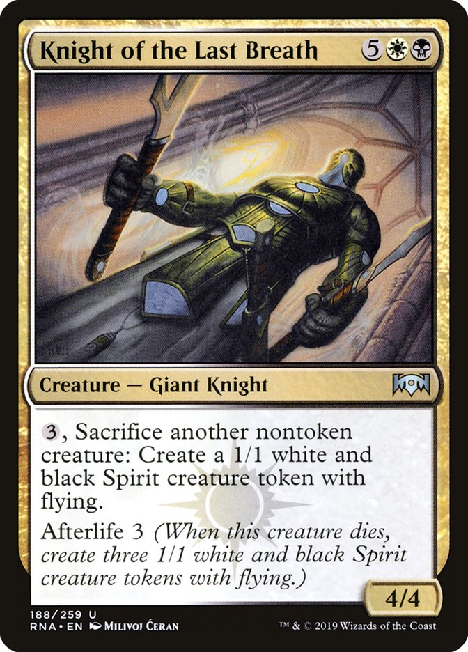 Knight of the Last Breath [Ravnica Allegiance] | Galaxy Games LLC