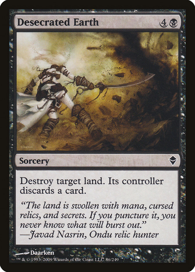 Desecrated Earth [Zendikar] | Galaxy Games LLC