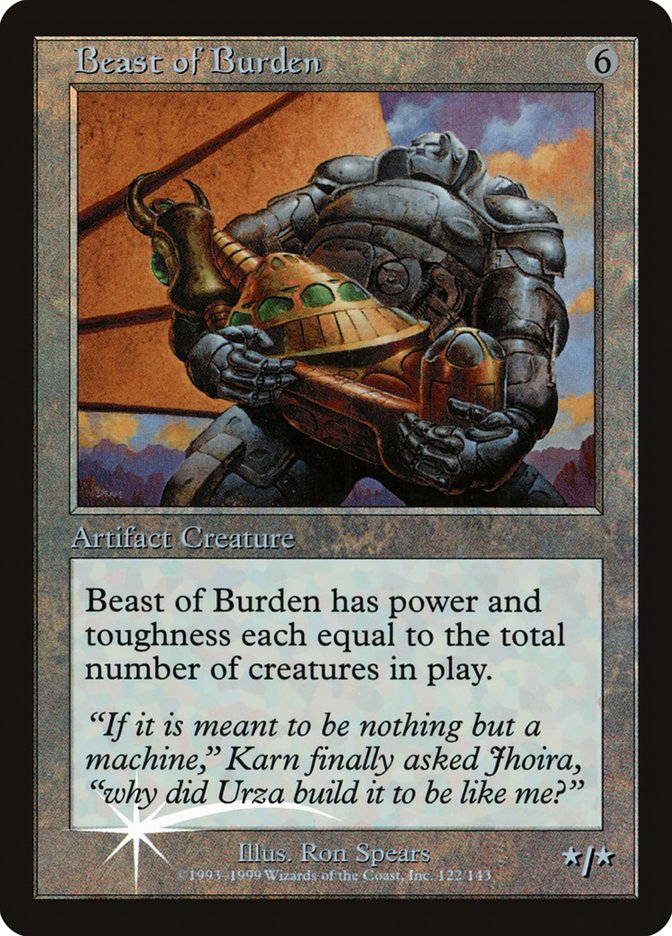 Beast of Burden (Misprinted) [Urza's Legacy Promos] | Galaxy Games LLC