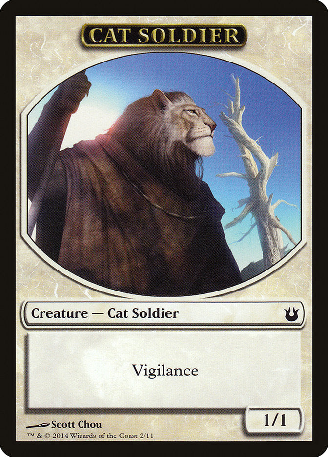 Cat Soldier Token [Born of the Gods Tokens] | Galaxy Games LLC