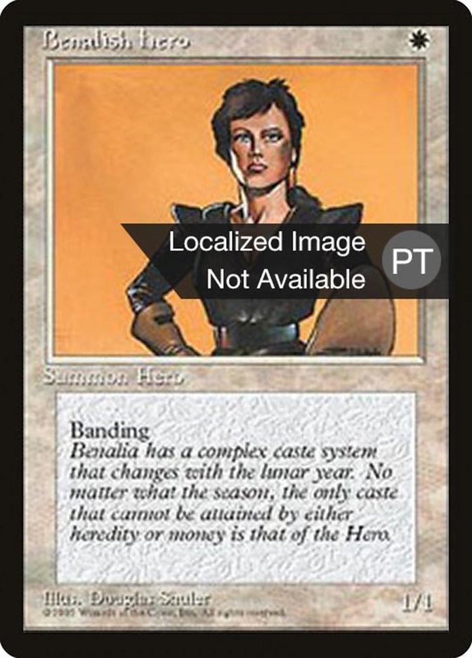 Benalish Hero [Fourth Edition (Foreign Black Border)] | Galaxy Games LLC