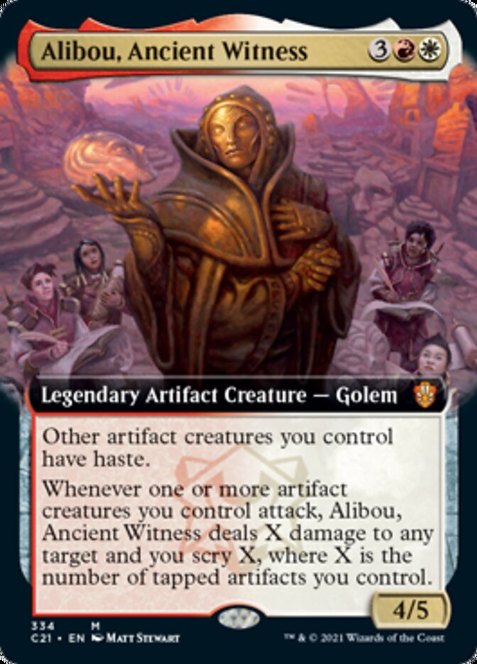 Alibou, Ancient Witness (Extended Art) [Commander 2021] | Galaxy Games LLC