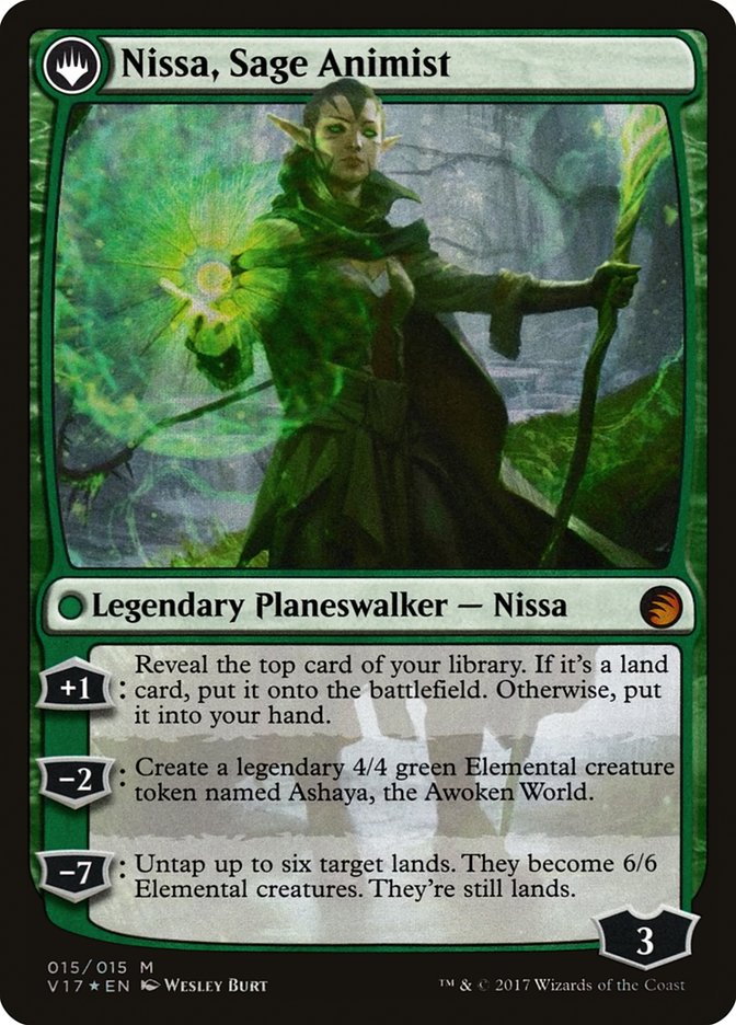 Nissa, Vastwood Seer // Nissa, Sage Animist [From the Vault: Transform] | Galaxy Games LLC