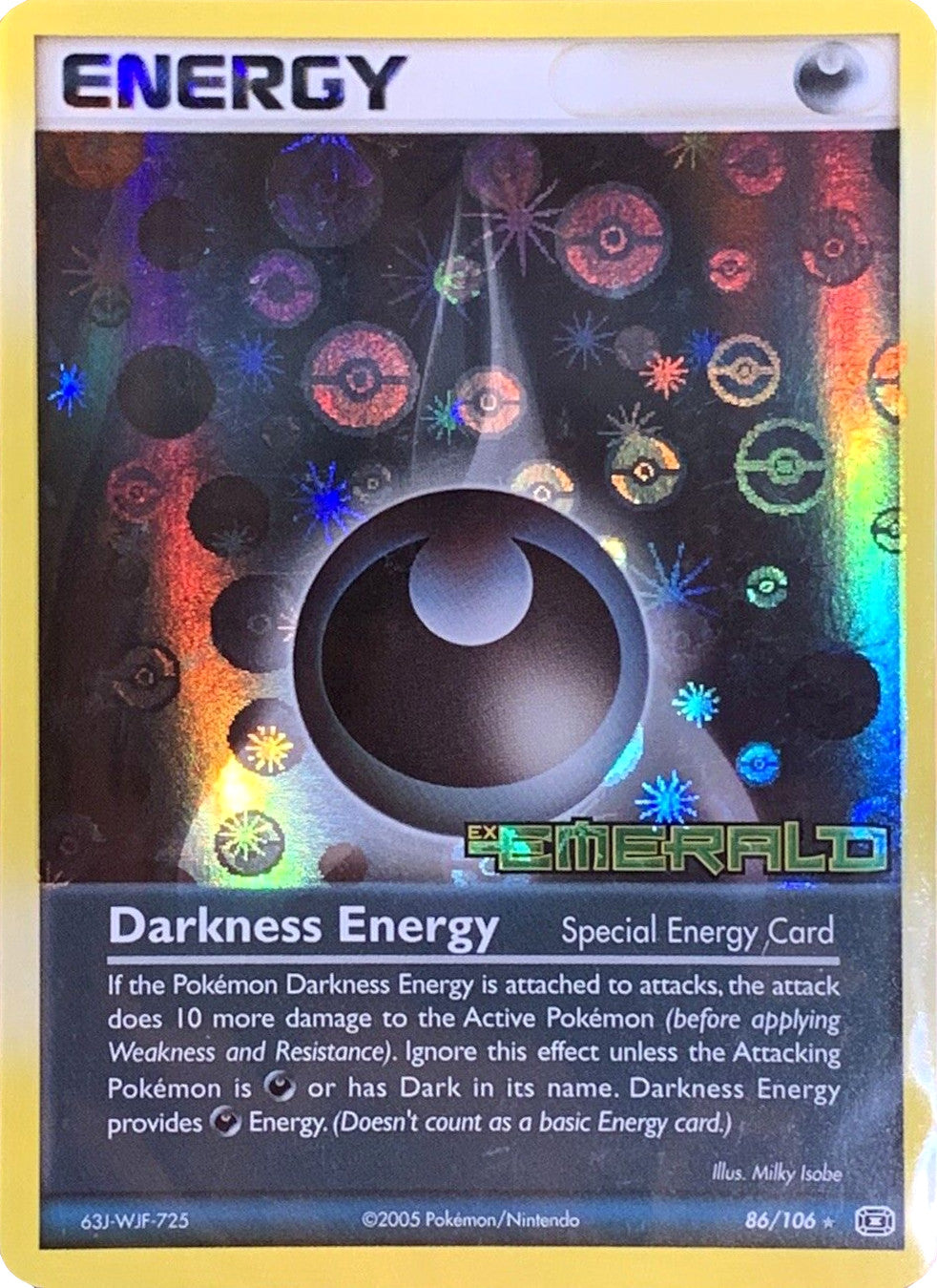 Darkness Energy (86/106) (Stamped) [EX: Emerald] | Galaxy Games LLC