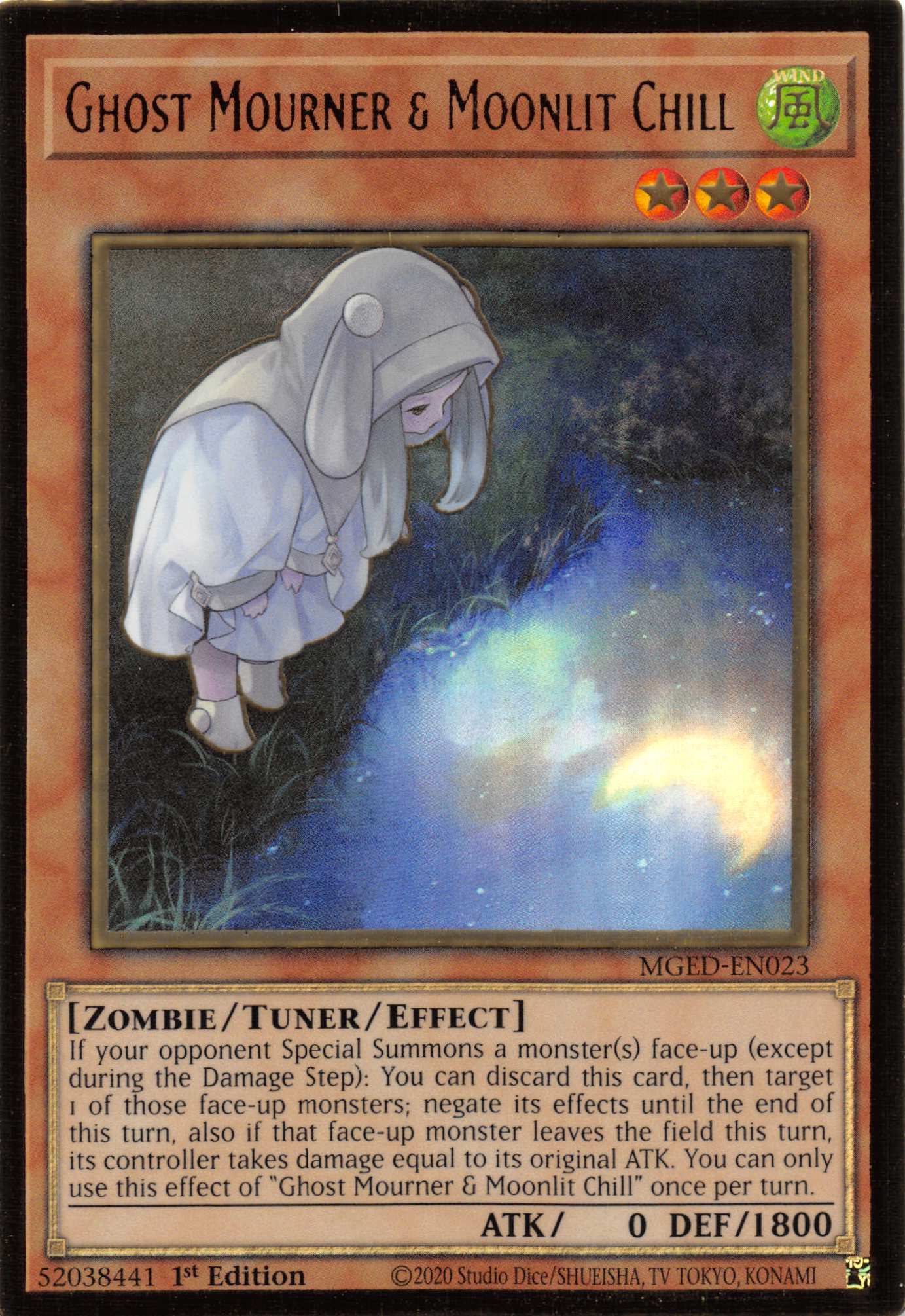 Ghost Mourner & Moonlit Chill (Alternate Art) [MGED-EN023] Gold Rare | Galaxy Games LLC