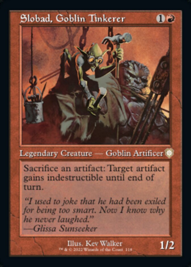 Slobad, Goblin Tinkerer (Retro) [The Brothers' War Commander] | Galaxy Games LLC