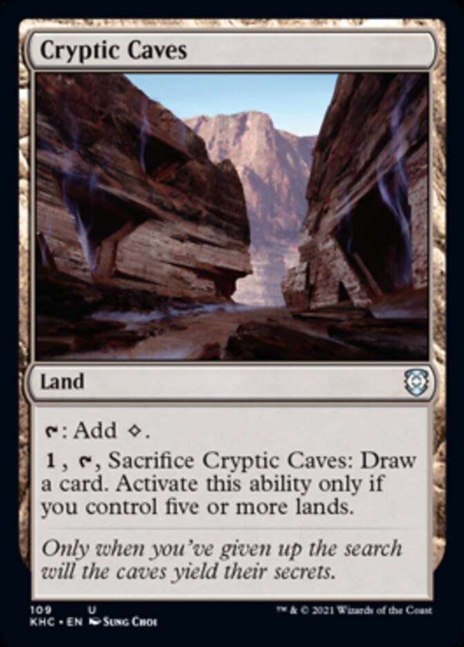 Cryptic Caves [Kaldheim Commander] | Galaxy Games LLC