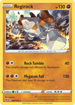 Regirock (089/185) [Sword & Shield: Vivid Voltage] | Galaxy Games LLC