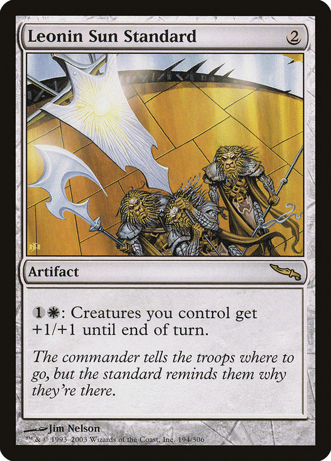 Leonin Sun Standard [Mirrodin] | Galaxy Games LLC