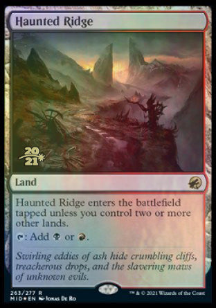 Haunted Ridge [Innistrad: Midnight Hunt Prerelease Promos] | Galaxy Games LLC