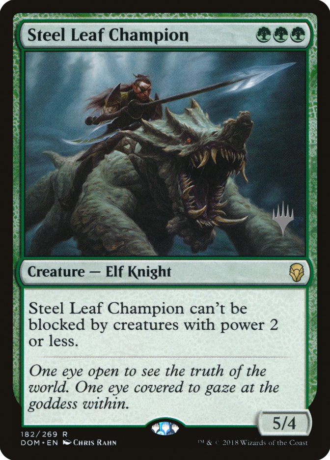 Steel Leaf Champion (Promo Pack) [Dominaria Promos] | Galaxy Games LLC