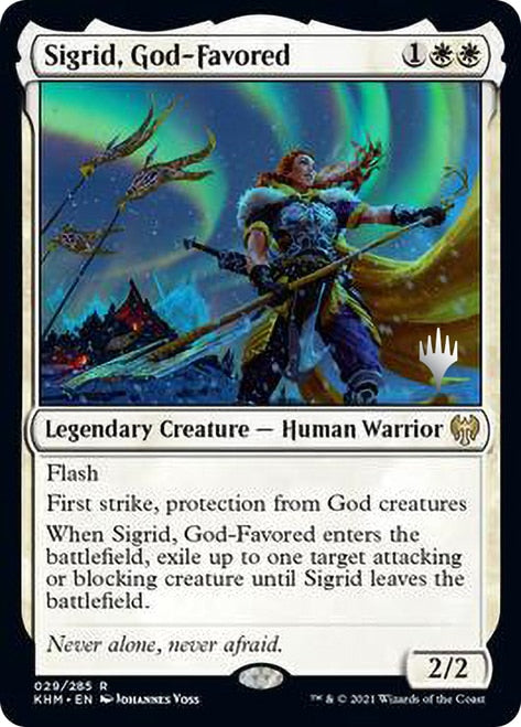 Sigrid, God-Favored (Promo Pack) [Kaldheim Promos] | Galaxy Games LLC
