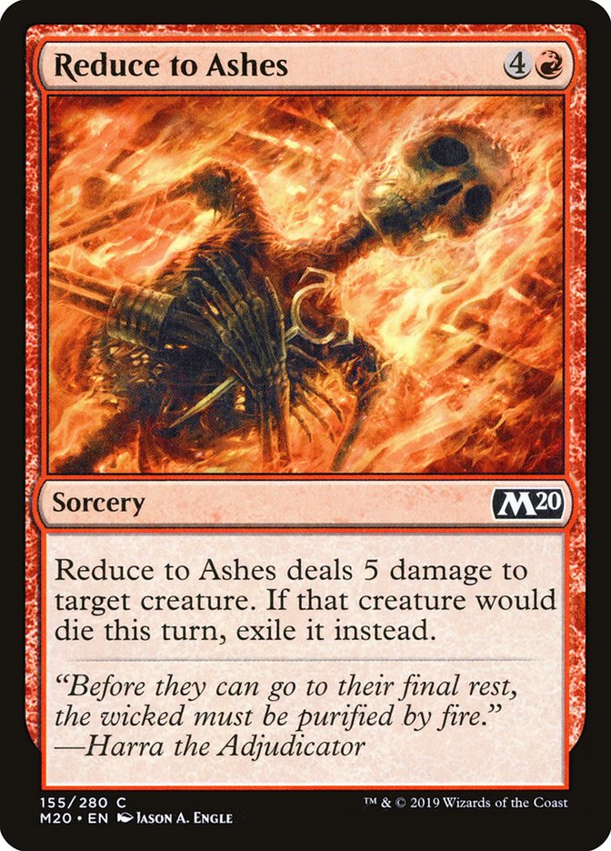 Reduce to Ashes [Core Set 2020] | Galaxy Games LLC