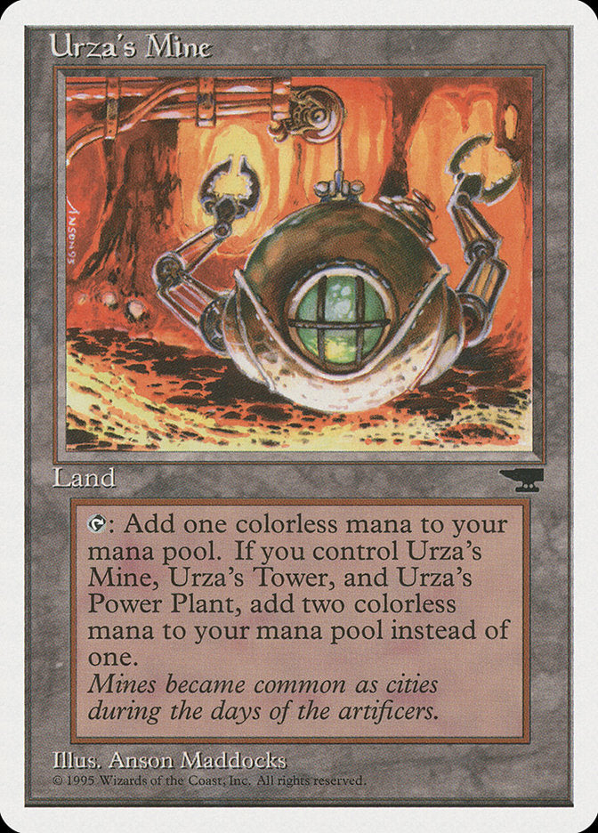 Urza's Mine (Orange Background) [Chronicles] | Galaxy Games LLC