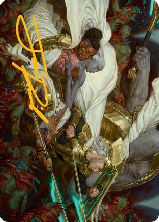 Storm the Seedcore Art Card (Gold-Stamped Signature) [March of the Machine Art Series] | Galaxy Games LLC