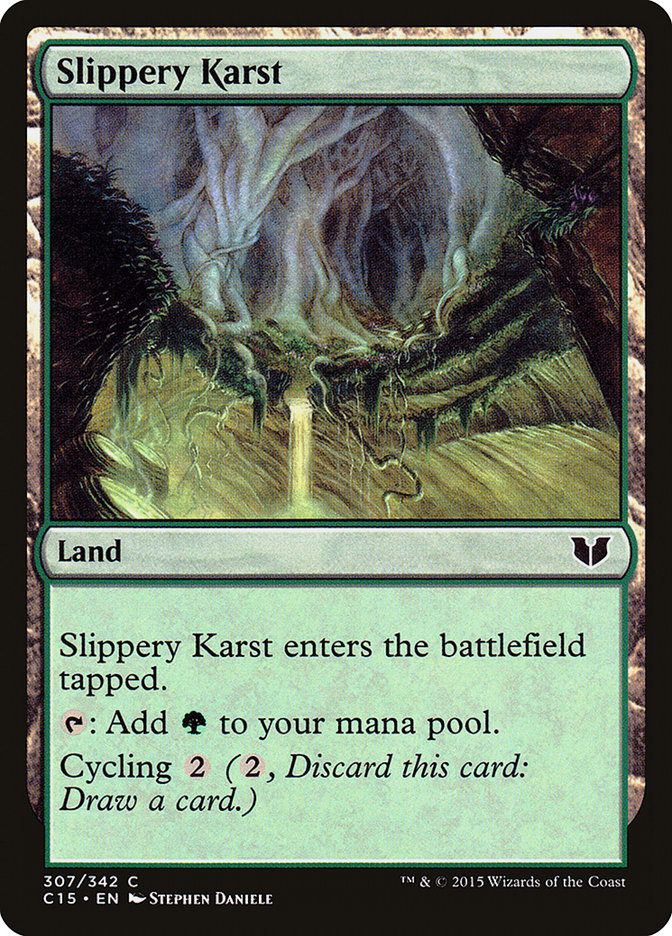 Slippery Karst [Commander 2015] | Galaxy Games LLC