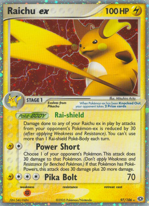 Raichu ex (97/106) [EX: Emerald] | Galaxy Games LLC