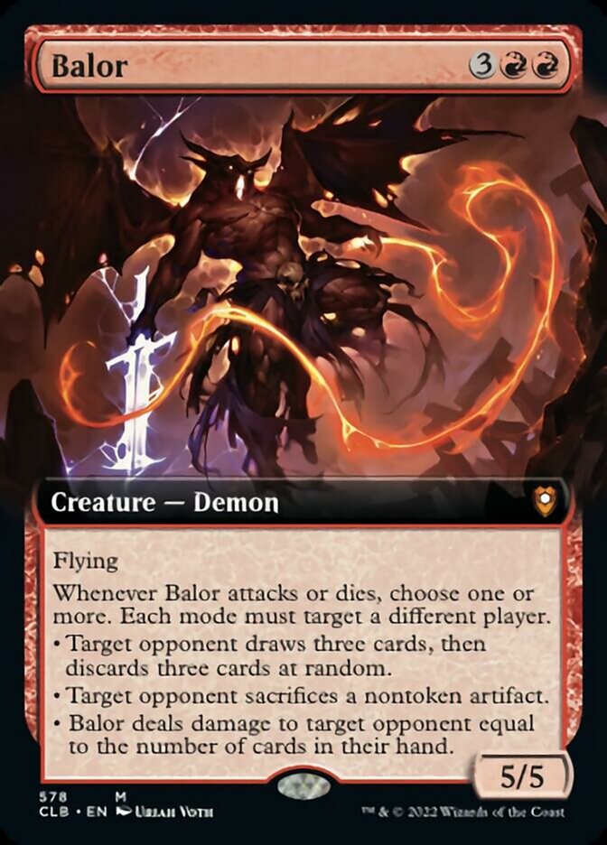 Balor (Extended Art) [Commander Legends: Battle for Baldur's Gate] | Galaxy Games LLC