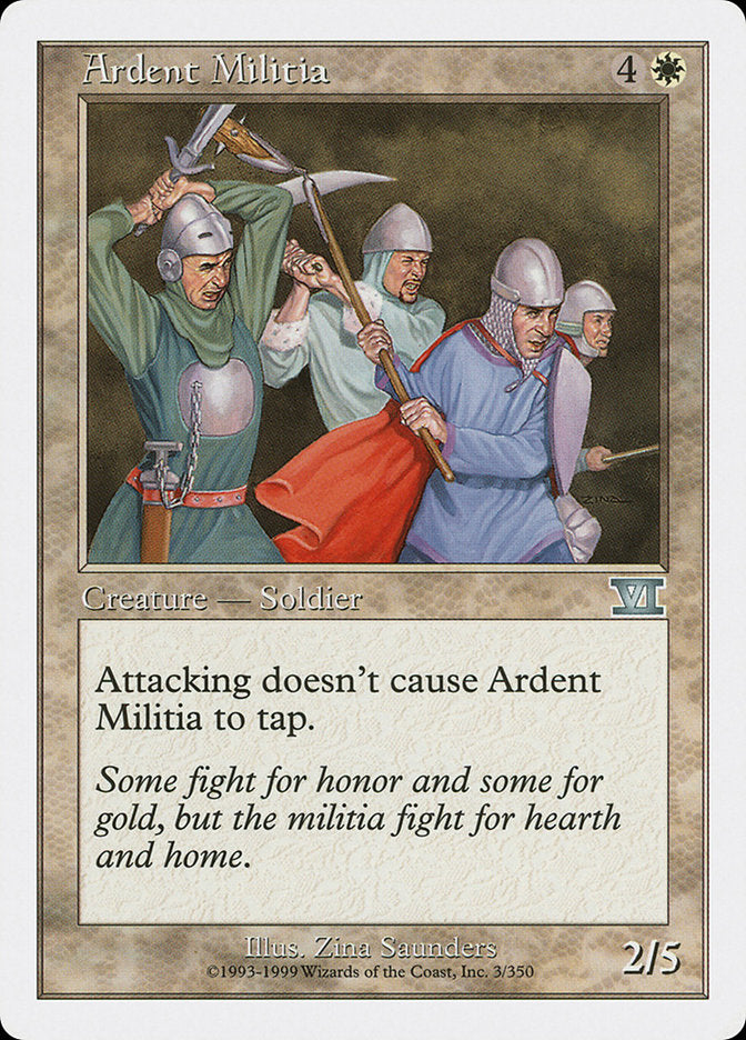 Ardent Militia [Classic Sixth Edition] | Galaxy Games LLC