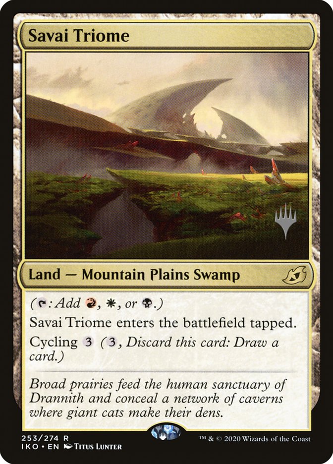 Savai Triome (Promo Pack) [Ikoria: Lair of Behemoths Promos] | Galaxy Games LLC