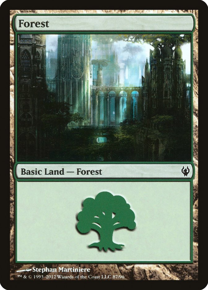 Forest (87) [Duel Decks: Izzet vs. Golgari] | Galaxy Games LLC