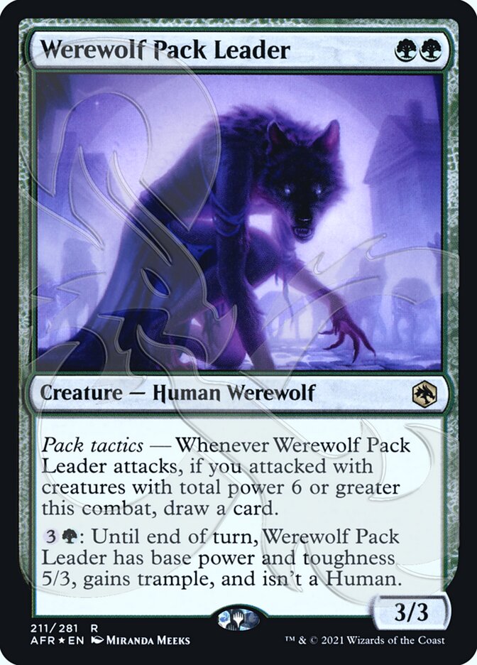 Werewolf Pack Leader (Ampersand Promo) [Dungeons & Dragons: Adventures in the Forgotten Realms Promos] | Galaxy Games LLC