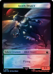 Alien // Alien Insect Double-Sided Token (Surge Foil) [Doctor Who Tokens] | Galaxy Games LLC