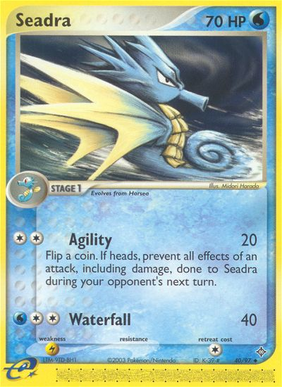 Seadra (40/97) [EX: Dragon] | Galaxy Games LLC
