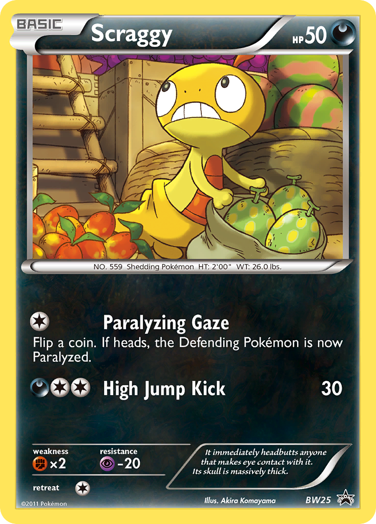 Scraggy (BW25) [Black & White: Black Star Promos] | Galaxy Games LLC