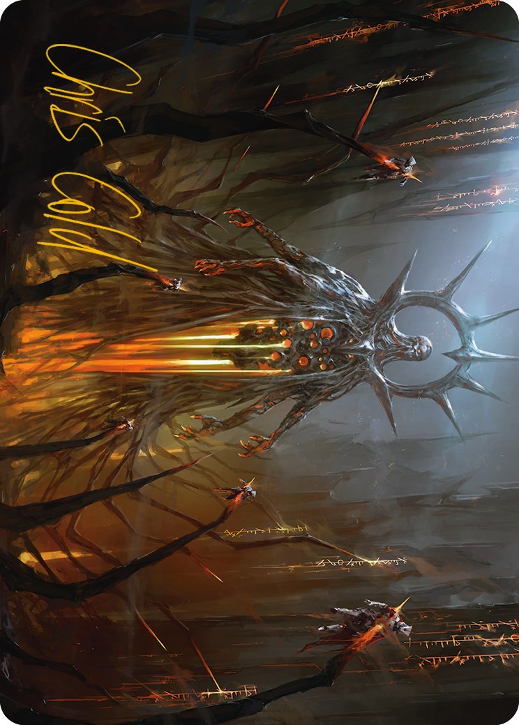 Solphim, Mayhem Dominus Art Card (Gold-Stamped Signature) [Phyrexia: All Will Be One Art Series] | Galaxy Games LLC