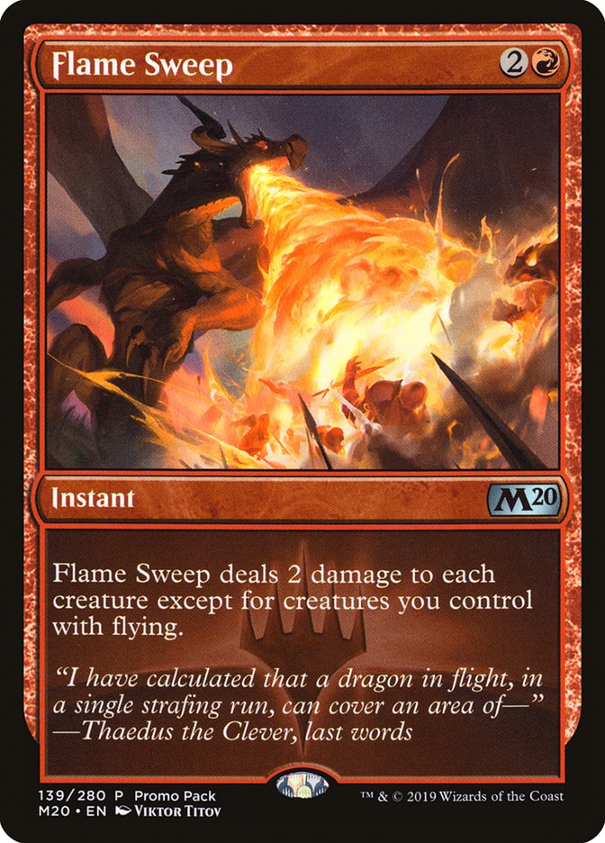 Flame Sweep (Promo Pack) [Core Set 2020 Promos] | Galaxy Games LLC