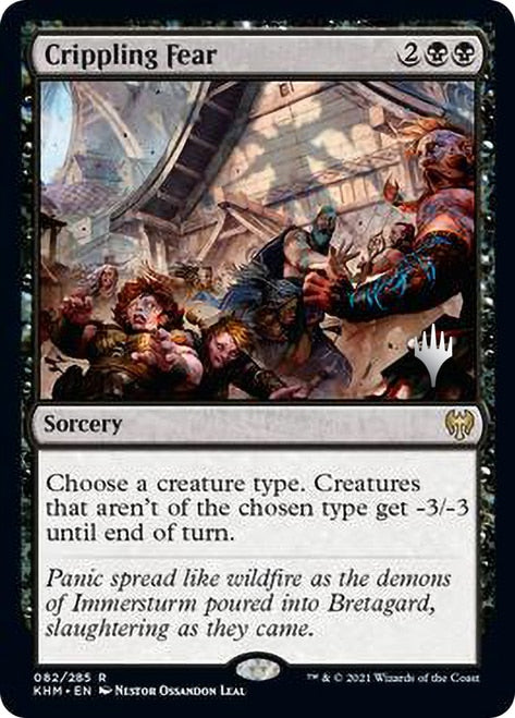 Crippling Fear (Promo Pack) [Kaldheim Promos] | Galaxy Games LLC