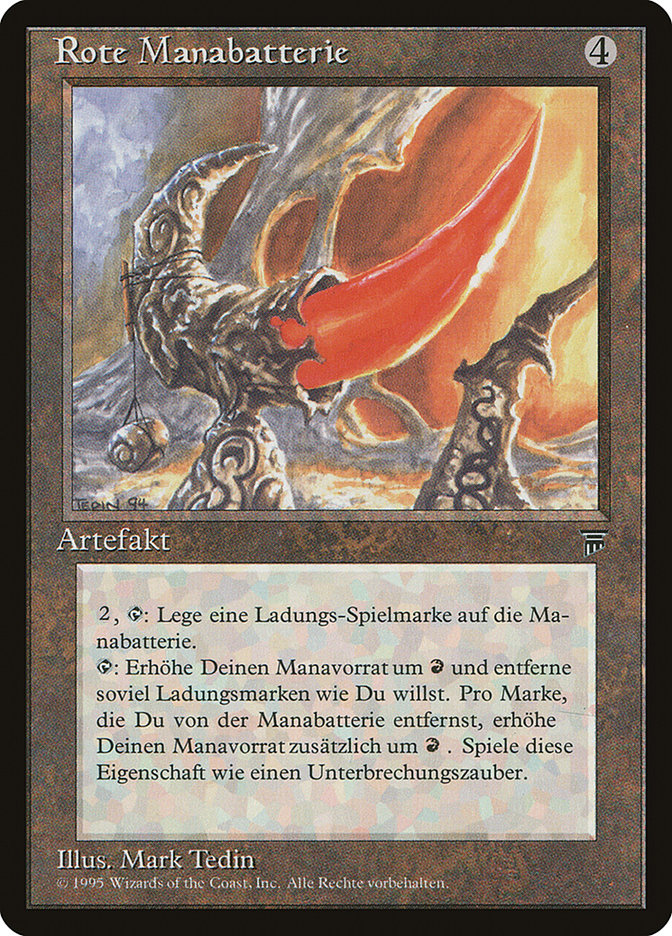 Red Mana Battery (German) - "Rote Manabatterie" [Renaissance] | Galaxy Games LLC