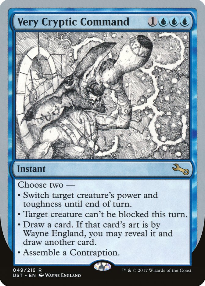 Very Cryptic Command (Black and White Art) [Unstable] | Galaxy Games LLC
