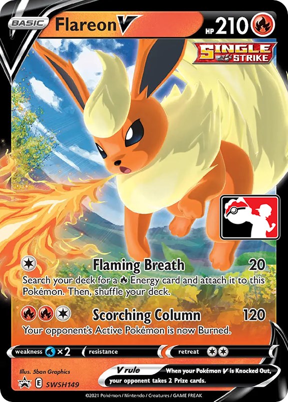 Flareon V (SWSH149) [Prize Pack Series One] | Galaxy Games LLC