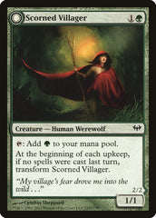 Scorned Villager // Moonscarred Werewolf [Dark Ascension] | Galaxy Games LLC