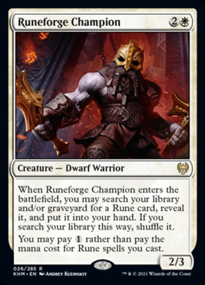 Runeforge Champion [Kaldheim] | Galaxy Games LLC