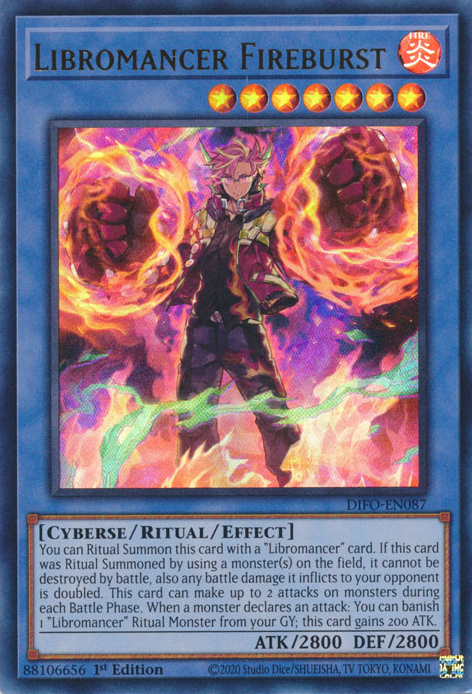 Libromancer Fireburst [DIFO-EN087] Ultra Rare | Galaxy Games LLC