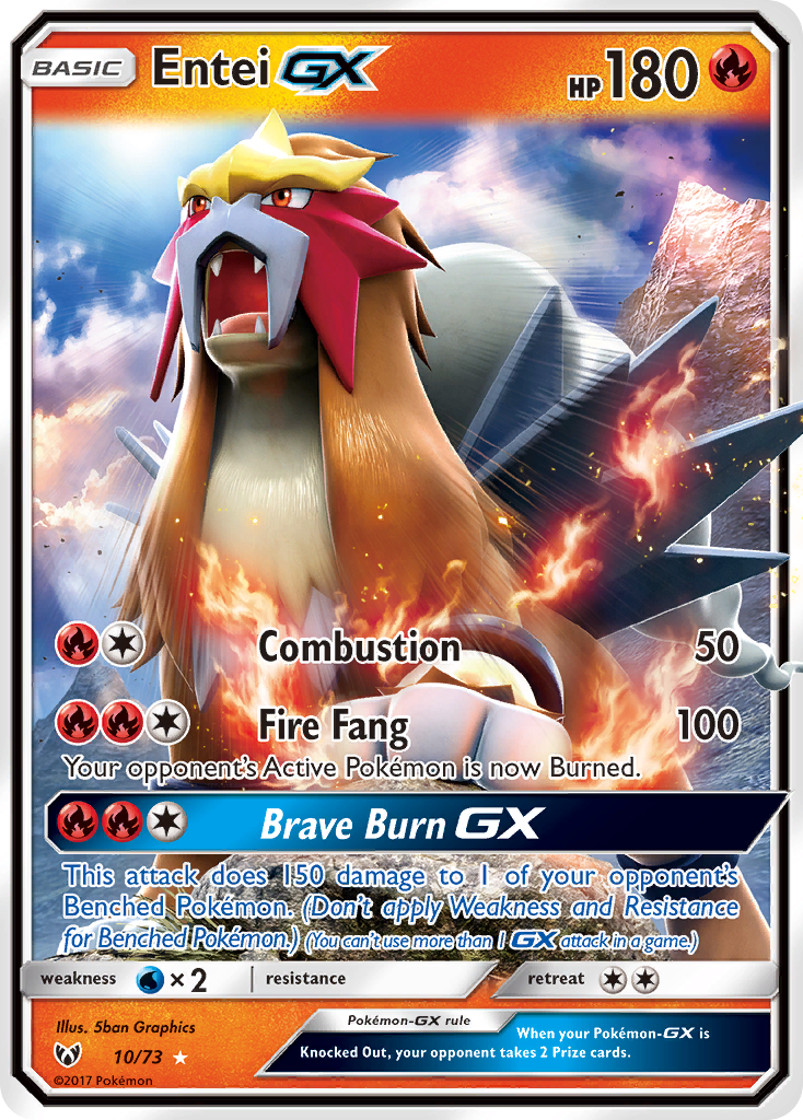 Entei GX (10/73) [Sun & Moon: Shining Legends] | Galaxy Games LLC