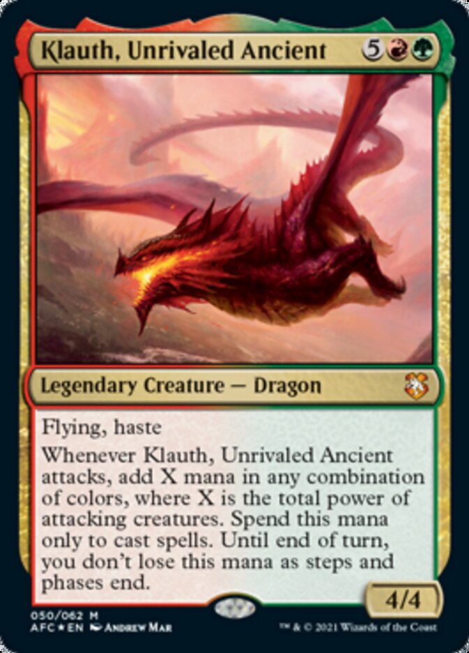 Klauth, Unrivaled Ancient [Dungeons & Dragons: Adventures in the Forgotten Realms Commander] | Galaxy Games LLC