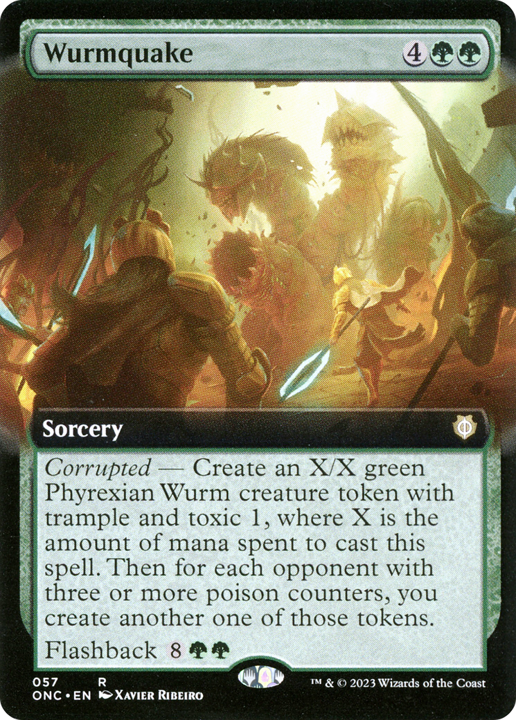 Wurmquake (Extended Art) [Phyrexia: All Will Be One Commander] | Galaxy Games LLC