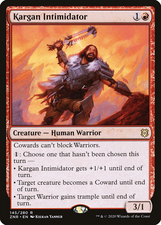 Kargan Intimidator [Zendikar Rising] | Galaxy Games LLC
