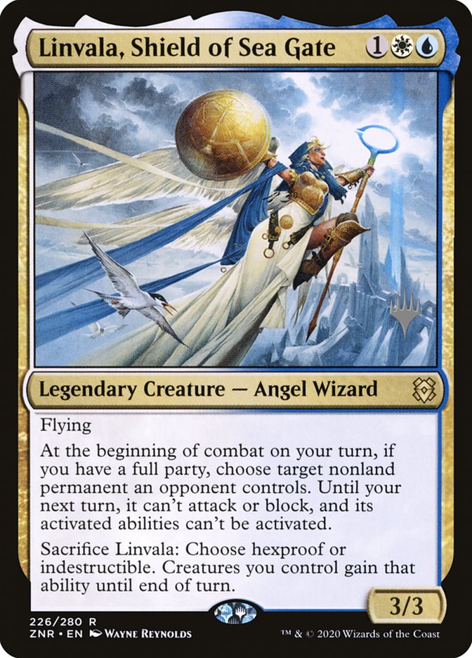 Linvala, Shield of Sea Gate (Promo Pack) [Zendikar Rising Promos] | Galaxy Games LLC