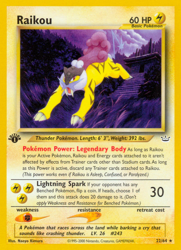 Raikou (22/64) [Neo Revelation 1st Edition] | Galaxy Games LLC