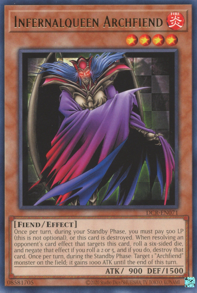 Infernalqueen Archfiend [DCR-EN071] Rare | Galaxy Games LLC