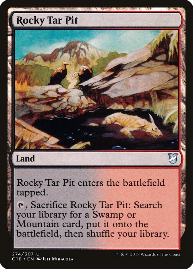 Rocky Tar Pit [Commander 2018] | Galaxy Games LLC